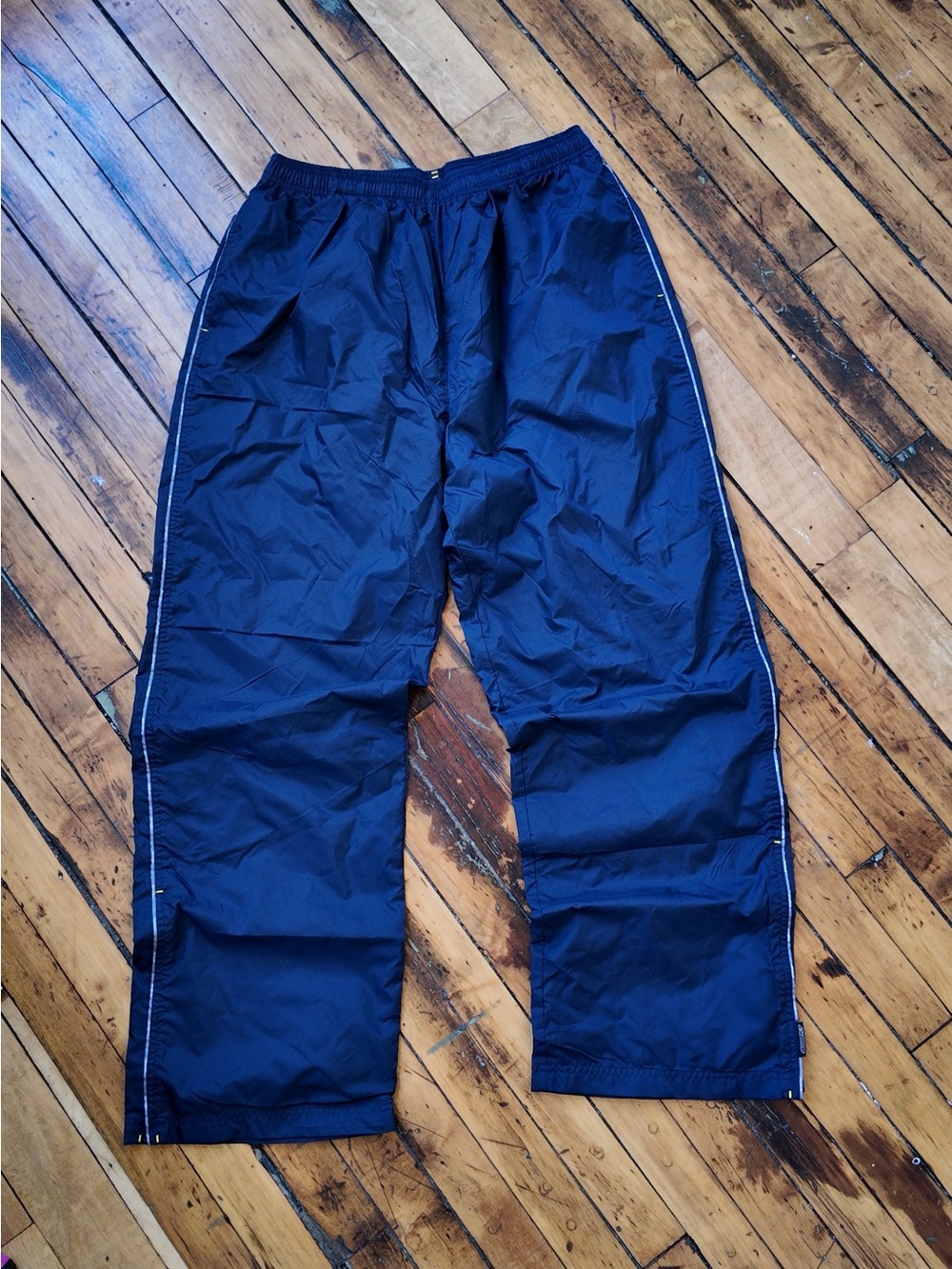 Vintage Reebok Navy Blue Jersey Lined Track Pants XL